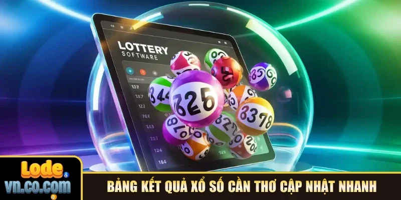 Bảng kết quả xổ số Cần Thơ cập nhật nhanh